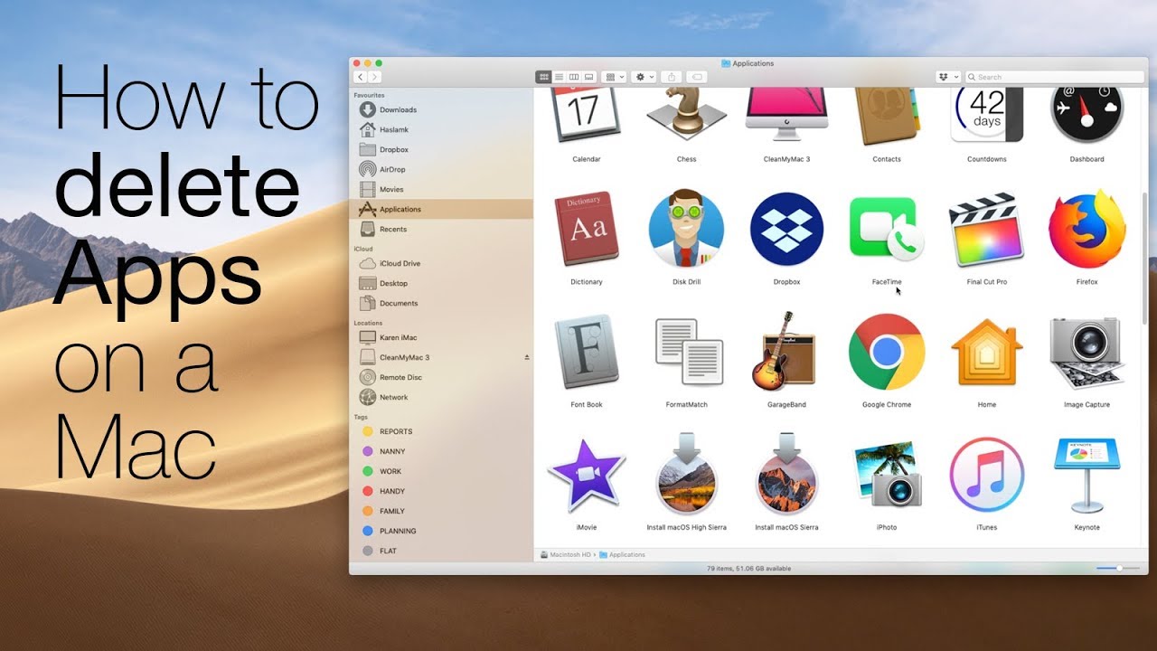 Best way to delete apps on mac os